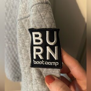 Burn Boot Camp cropped quilted sweatshirt